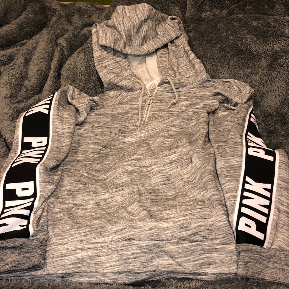 Pink Victoria Secret Hoodie Half ZIP